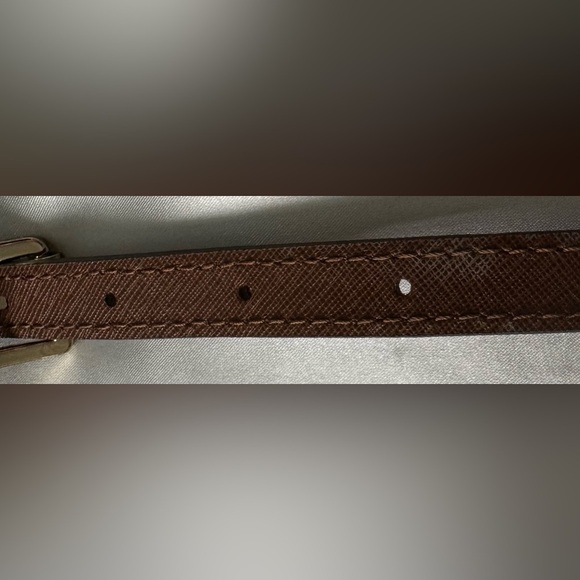 Michael Kors Selma Saffiano Leather Medium Satchel in Cognac - Picture 7 of 8